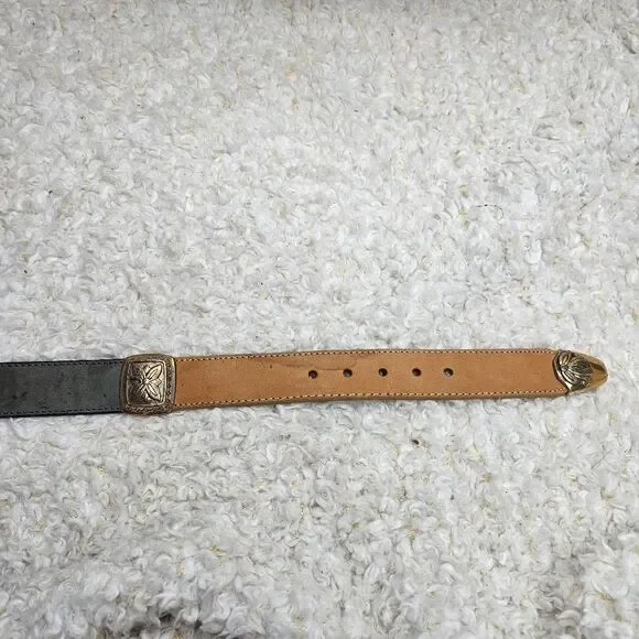 Brighton Vintage Multi-color Leather Belt with Conchos sz Large - Picture 5 of 8